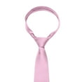 thumbnail image 3 of Xfvqtps Tie for Men Pre-Tied Classic Neckties Soild Color 3.15" for Formal Dress Business Pink, 3 of 6