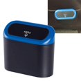 thumbnail image 4 of Miulika Car Trash Can with Lid Trash Container Pocket Storage for Office Home Blue, 4 of 9