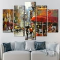 thumbnail image 6 of Modern Art, Abstract Printed Canvas, City Poster, Rainy Day Poster, Oil Painting Print, View Poster, Landscape Canvas Art, Cafe Artwork, Canvas Wall Decor - Gold Framed, 6 of 9
