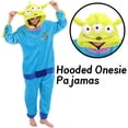 thumbnail image 2 of Disfraz de pijama COSUSKET Aliens de franela para Halloween, 2 of 8