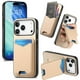 thumbnail image 1 of For iPhone 17 Pro Case Card Holder Kickstand Carbon Fiber Texture Back Cover -, 1 of 5