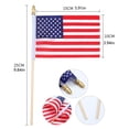 thumbnail image 3 of shyuyusa 20 Piece Mini Hand Waving Flag Set, Lightweight Portable Patriotic Banner for Parade Gathering Celebration Interactive Activity Use, 3 of 8