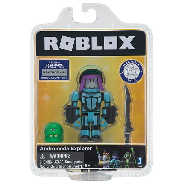 Roblox Action Collection Andromeda Figure Pack Includes Exclusive Virtual Item Walmart Com Walmart Com - roblox bootleg buccaneers fisherman joe action figure