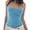 Blue1, variant on Seductiva Women's Slim-Fit Camisole Lace Top Double Lined Tank Top Spaghetti Strap Club Shirt Square Neck Vest Sleeveless Basic Cami Top Shirt Lightweight Soft