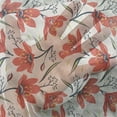 thumbnail image 3 of Floral Tulle Curtains with Rod Pocket, Hand Drawn Vintage Flourishing Tulip Flowers Nature Garden Theme Pattern, Sheer Drape for Wedding Party 2 Panels, 7 Sizes, Peach Green and Red, by Ambesonne, 3 of 3