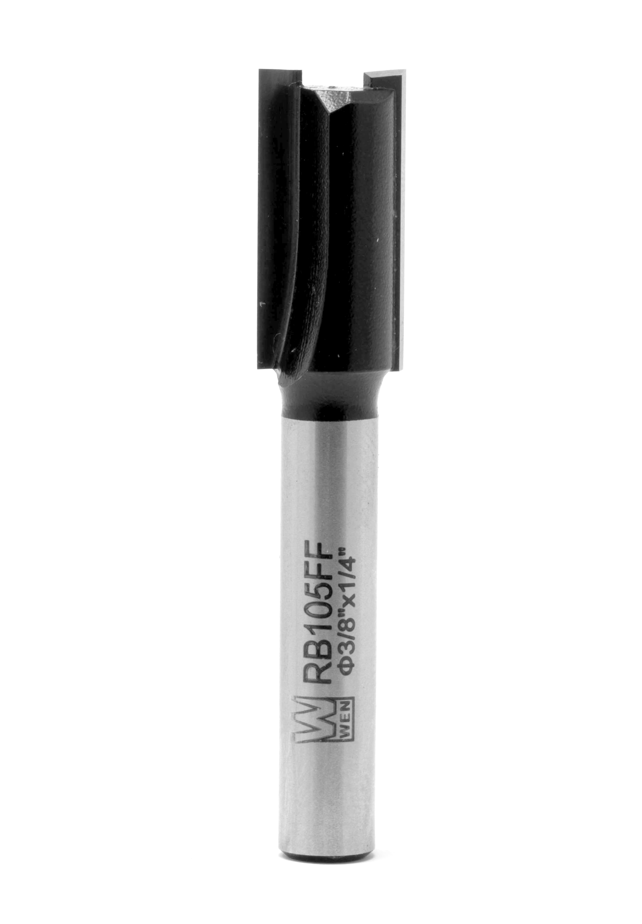 WEN 3/8 in. Straight 2-Flute Carbide-Tipped Router Bit with 1/4 in. Shank