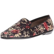 Aerosoles Women's Betunia Slip-on Loafer, Black Floral