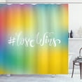 thumbnail image 1 of Ambesonne Saying Shower Curtain, Romantic LGBT Community, 69"Wx75"L, Multicolor, 1 of 3