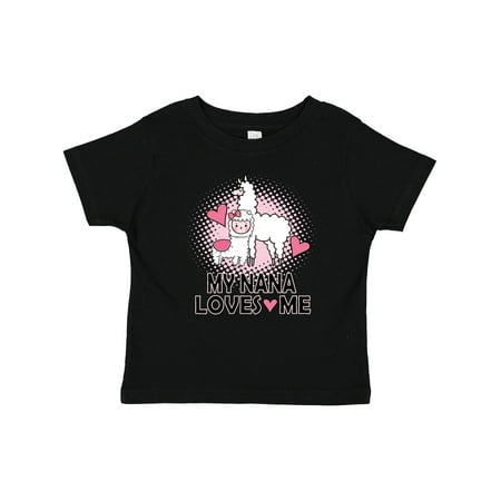 

Inktastic My Nana Loves Me Outfit Girls Gift Baby Girl T-Shirt