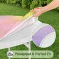 thumbnail image 5 of Dreamy Pastel Sky Round Fitted Tablecloth with Elastic Edge,Dining Table Cover Waterproof,Outdoor Round Tablecloth for Camping,Dining,Indoor and Outdoor, 5 of 7