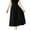 Black, variant on Vedolay Skirt for Summer Skirk for Women High Waisted Ruched Maxi Skirt with Slit Elastic Waist Flowy Flare,Black One Size