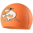 thumbnail image 4 of Swimming Cap for Children Waterproof Swimming Cap Ear Protection Fabric Hood Orange, 4 of 4
