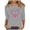 Gray, variant on Women's Breast Cancer Shirts Pink Ribbon Print Tees Trendy 3/4 Sleeve Tops Cute Tunic Blouses Fighting Breast Cancer T Shirts