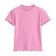 thumbnail image 4 of Blusas y camisas de manga corta con cuello redondo para niños, primavera y verano, color liso, manga corta, cuello redondo, camiseta para niños, parte superior de poliéster para niños, 4 of 5