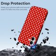 thumbnail image 4 of Funda de TPU con lunares para iPhone 16 Plus: ultrafina, a prueba de golpes, antiamarilleo, resistente a arañazos, compatible con carga inalámbrica, agarre mejorado, estilo negro., 4 of 7