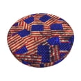 thumbnail image 1 of Balery Vintage USA Flag Fundas de asiento para taburete de bar redondo de tela de terciopelo ajustables que protegen de arañazos y manchas para sillas de 14 a 17 pulgadas.-13 inch, 1 of 7