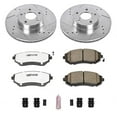 thumbnail image 3 of PowerStop Front Z26 Street Warrior Carbon-Fiber Ceramic Brake Pad and Drilled and Slotted Rotor Kit Fits: SAAB SUBARU Select Models K1124-26, 3 of 9