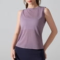 thumbnail image 5 of Open Back Workout Tops for Women Lightweight Backless Sleeveless Tank Top Yoga Athletic Gym Base Tee Shirt (L, Purple), 5 of 6