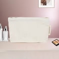 thumbnail image 5 of Unique Bargains 1 Pc Portable Bow Makeup Bag Polyester White 7.48"x1.18"x4.72"(L*W*H), 5 of 5