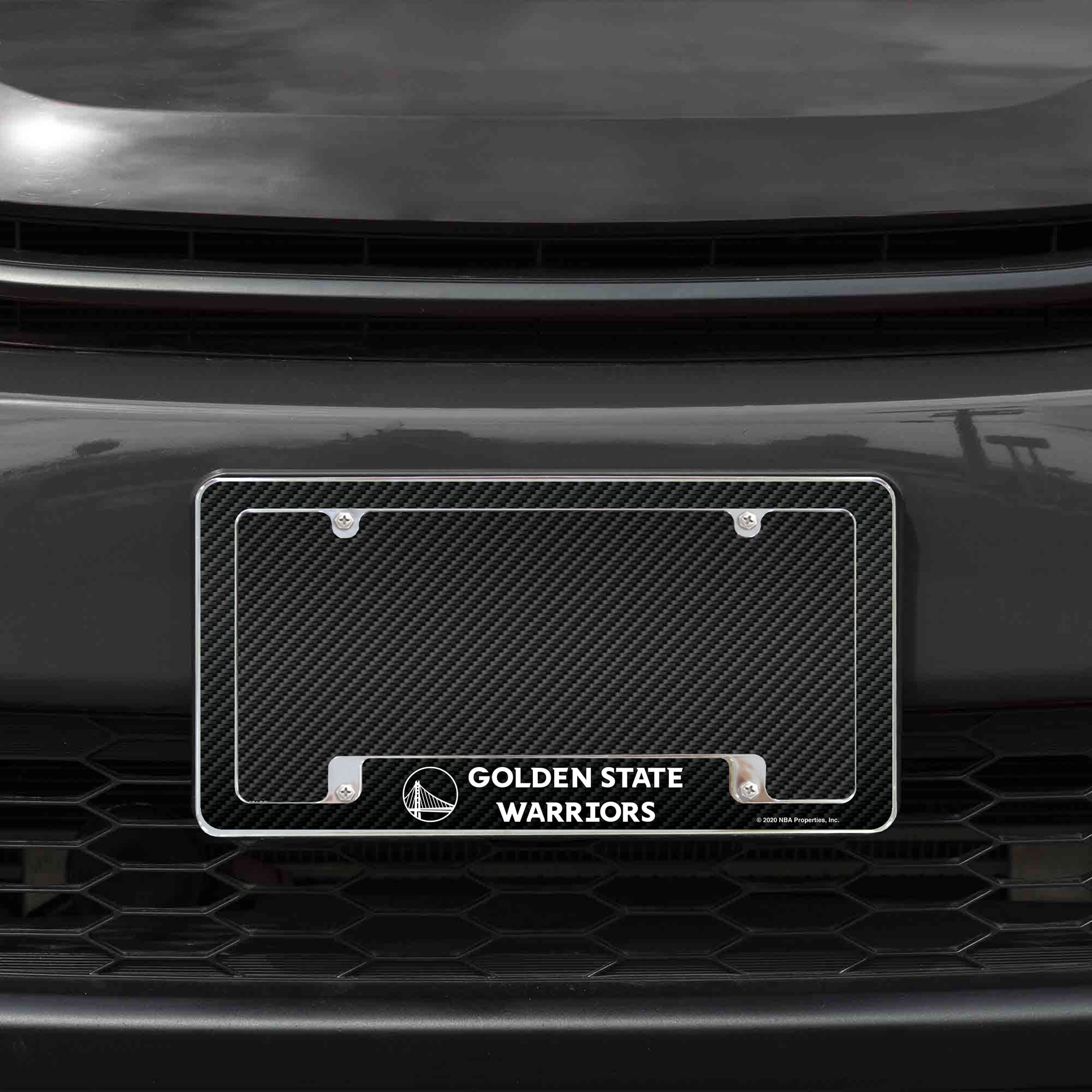 WARRIORS CARBON FIBER DESIGN ALL OVER CHROME FRAME