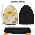 thumbnail image 4 of BZSMCE Winter Beanie Hats Warm Cozy Cap Golden Blossoms Pattern, 4 of 7
