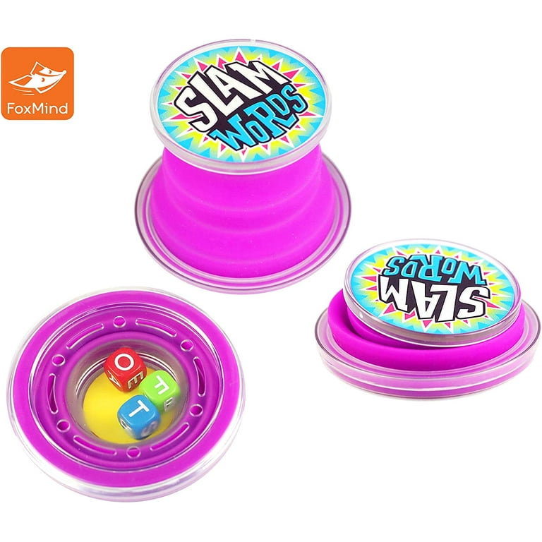 FoxMind, Slam Words, Shake-N-Play Vocabulary Word Travel Game, Fun  Go-Anywhere Activity for Family and Friends 