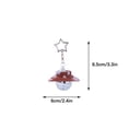 thumbnail image 2 of Cowboy Hat Mirror Ball Keychain with Gold Star - Cute Purse Accessory for Women & Girls, 2 of 7
