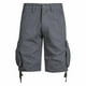 thumbnail image 1 of Pantalones para Hombre con Bolsillos Y Cintura Elástica, Botón Casual Clásico, Pantalones Cortos de Carga de Verano para Hombres, 1 of 7