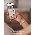 thumbnail image 6 of Wearlizer Stainless Steel Scrollwork Band Compatible with Apple Watch, Dressy Chain Bracelet for Women, 38/40/41/42/44/45/46/49mm, Series 11/10/9/8/7/6/5/4, SE, Ultra 5, 6 of 7