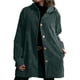 thumbnail image 3 of Chaqueta Informal de Holgada con Capucha y Larga para Mujer, Otoño e Invierno Verde M, 3 of 6
