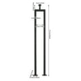 thumbnail image 3 of 6 Pack U-Shape Stair Railing 36in Stair Railing Baluster Black for Stair Handrail for Villas, Gardens, 3 of 19