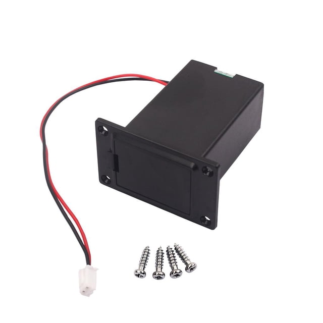 Caja de cubierta Del Soporte de 9V CUTICAT Pieza de Repuesto para guitarra Acústica Electrónica bajo