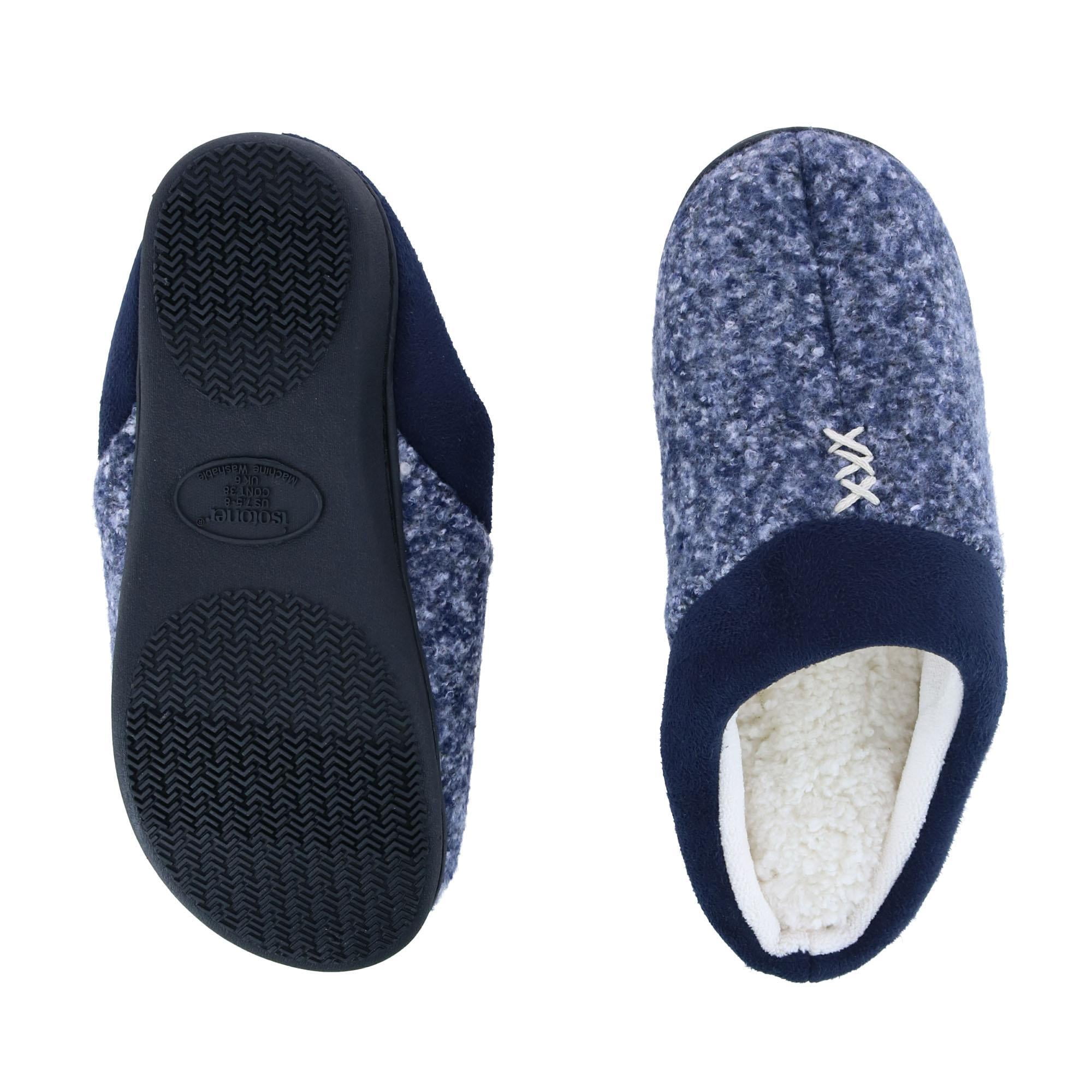 Isotoner Pantoufles en Microsuède Tricotées Heather (Femmes