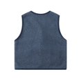 thumbnail image 3 of GYRATEDREAM Infant Toddler Baby Fall Winter Fleece Vest Coat Boys Girls Sleeveless Button down Jacket Outwear with Pockets Warm Clothes for 6 Months-5 Years, 3 of 6