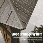 Domi Outdoor Living 10x12 Hardtop Aluminum Metal Gazebo Canopy,w/Galvanized Steel Double Roof,Curtain&Netting