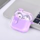 thumbnail image 4 of Funda Transparente de TPU para AirPods 4 2024 con Cierre de Seguridad Llavero de Trébol y Diseño Brillante para Mujer, 4 of 7