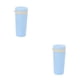 thumbnail image 3 of Billuyoard Botella deportiva de trigo Buen sellado Leche Estilo simple Coche Hogar Vaso Vaso de boca ancha para viajes Camping Picnic Azul 2piezas, 3 of 6