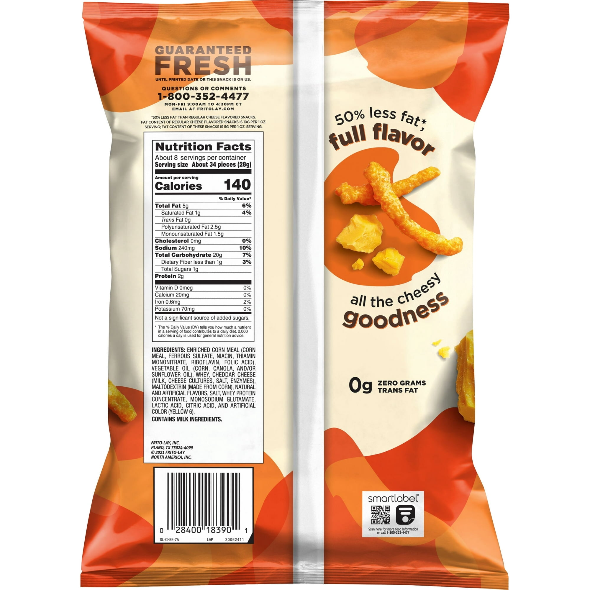 Cheetos Oven Baked Crunchy Cheese Snacks, 7.625 oz Bag With Olive Green Bowl By ValueNest