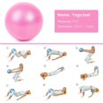 thumbnail image 3 of Pelota de ejercicios, pelota de yoga, 25 cm, pelota antiexplosión con gran estabilidad, mini pelota física para pilates, 3 of 5
