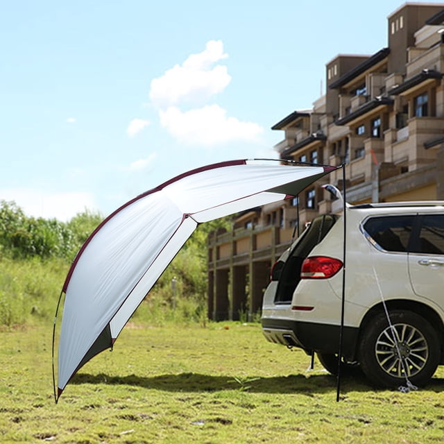 Carpa Trasera para Automóvil, Toldo con dosel para refugio para acampar con tragaluz al aire libre para automóvil, acesorio para acamp con gasa ligera, adecuado para