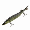 thumbnail image 3 of 3X 20cm 66G Verosimil Multi-Articulado 8 Segmentos Muskallonga Americano Senuelo de Pesca Cebo Nadar Cebo de Manivela Cebo Duro Anzuelo Aparejo Verde de Ejercito, 3 of 5