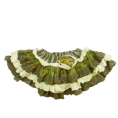 

Pre-owned Mustard Pie Girls Green | Ivory Skirt size: 18 Months