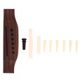 thumbnail image 1 of Wooden Guitar Bridge,Guitar Bridge Pins Replacement Guitar Accessory Set Guitar Bridge Set Power Packed Performance, 1 of 14