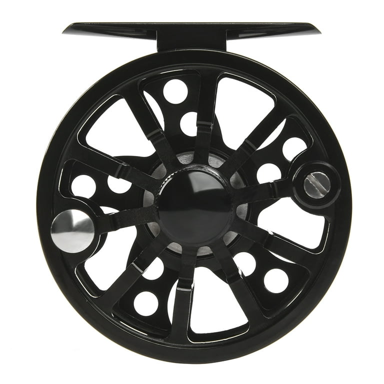 Fly Fishing Reel Aluminum Alloy Fishing Reel 3/4 / 5/6 / 7/8 Weight 2+1 Ball Bearing Left Right Interchangeable Fly Reel, Size: AP75