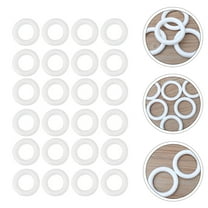 Topbathy 24 Pcs White Foam Donut Shapes for Wreath Craft Moldable Foam Circles
