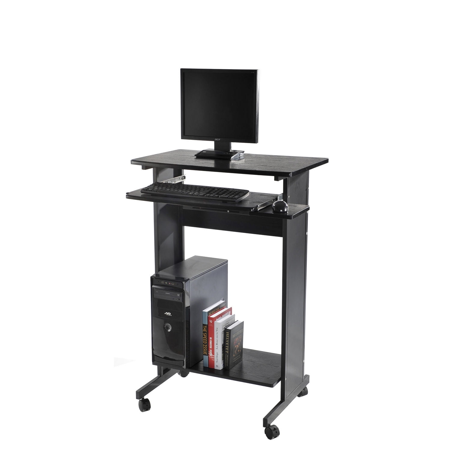 Homcom 30 In Portable Standing Workstation Computer Desk Com Portable Standing Workstation Computer Desk Com