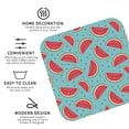 thumbnail image 3 of Yiaed Watermelon Print Leather Coasters for Drinks - Cup Coasters Coffee Table Kitchen Table Bar, Home & Office Gifts Handmade Drink Coasters-Square, 3 of 6