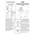 thumbnail image 7 of Westbrass Coarse Thread Tip-Toe Bathtub Drain use for Integrated Overflow, Powder Coat Whte, 7 of 7