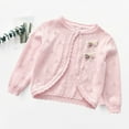 thumbnail image 2 of zbxnLI Kids Girls Cardigans Long Sleeve Single Button Knit Cardigan Sweaters Dress Bolero Cover-ups, 2 of 3