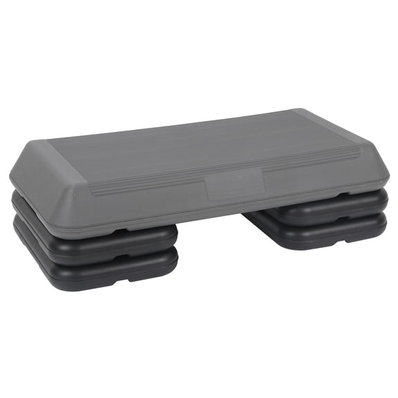 ZENY Fitness Aerobic Step Stepper Adjustable 4" - 6" - 8" Workout Trainer Exercise Stepper W/ 4 Risers